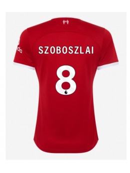 Ženski Nogometna dresi replika Liverpool Szoboszlai Dominik #8 Domači 2023-24 Kratek rokav